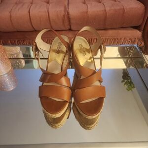 Michael Kors Brown Espadrille Wedges